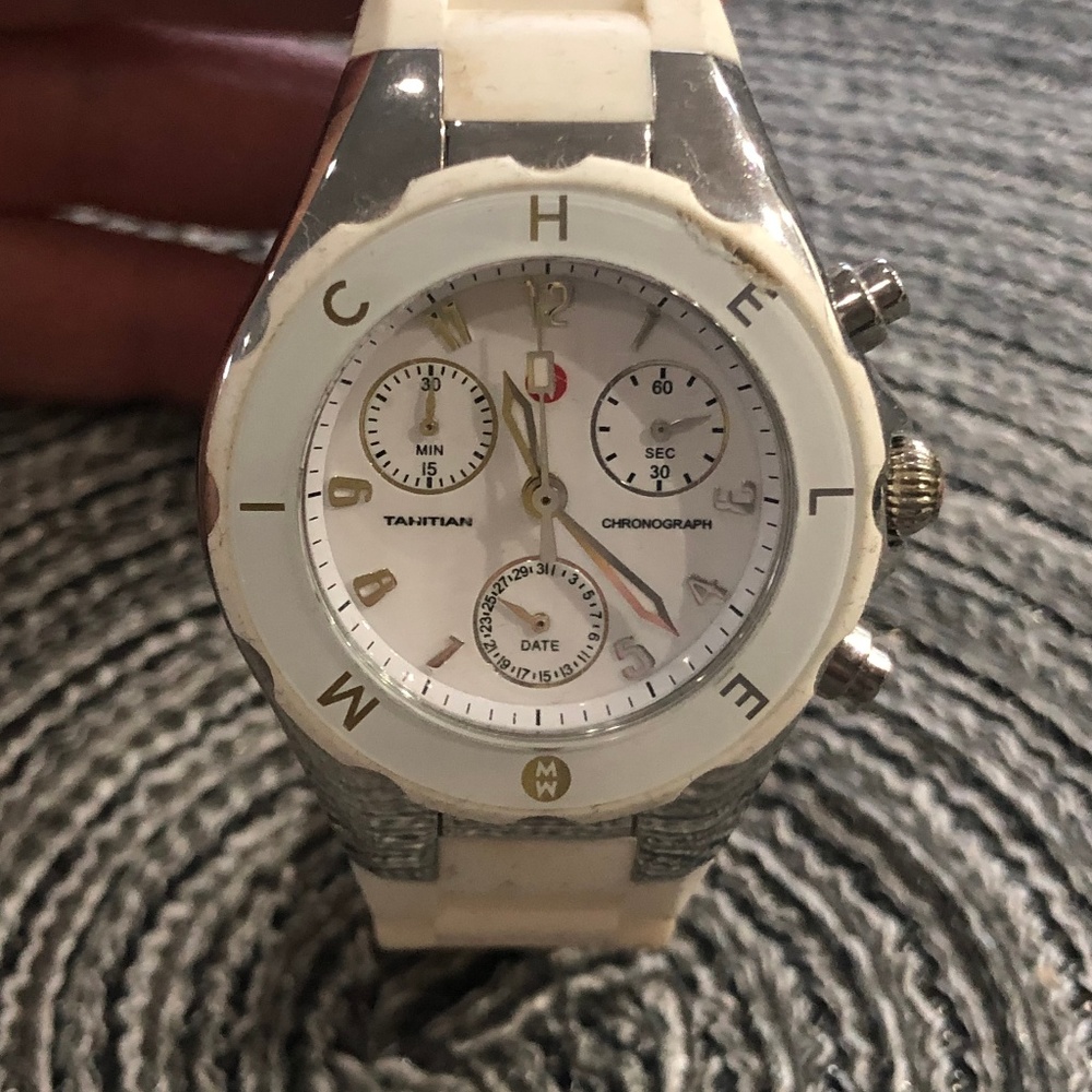 Michele watch - Tahitian Jelly Bean (White)